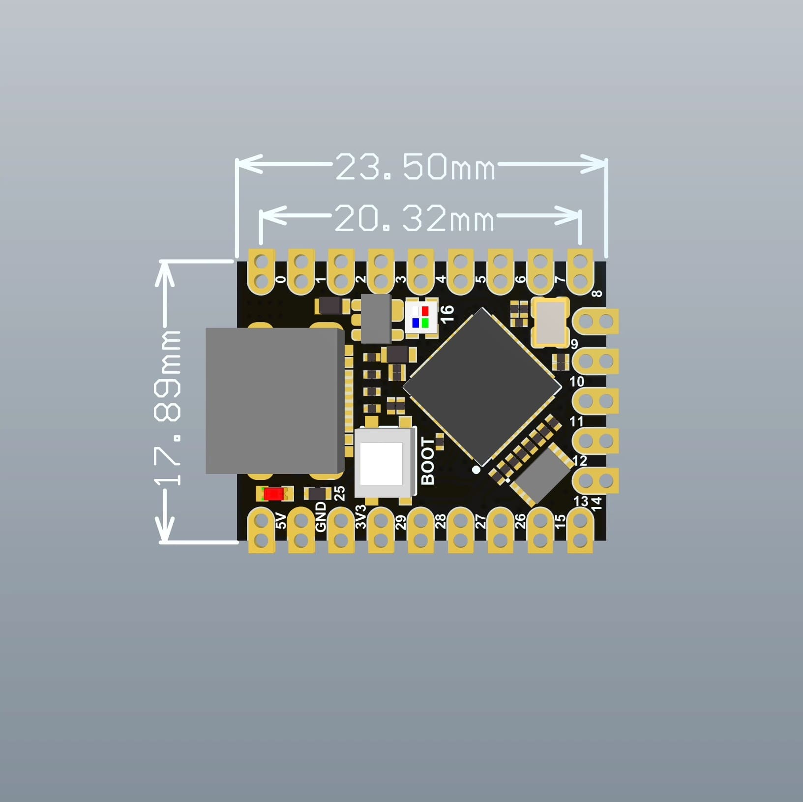 Cổng GPIO trên 
Raspberry Pico – Super Mini