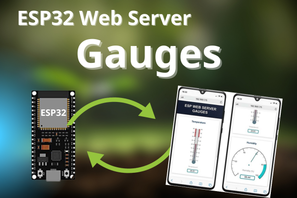 ESP32 Web Server - Hiển thị thông tin trên biểu đồ Gauges