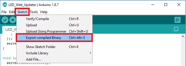 Tạo tệp .bin trong Arduino IDE - Chuẩn bị cho dự án ESP32 OTA