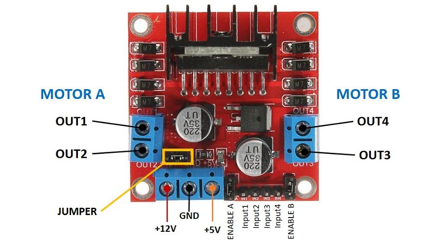 Chế tạo robot với ESP32 bằng L298N Motor Driver