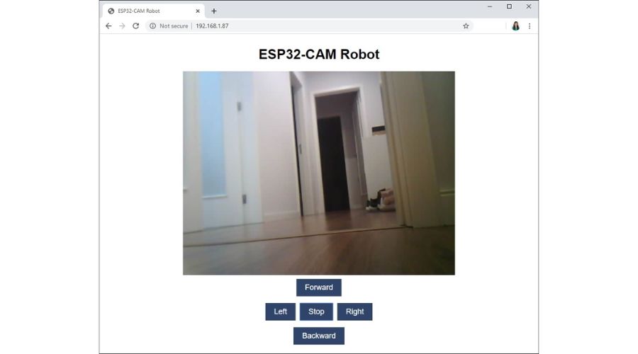 Mở Web Server để điều khiển ESP32 CAM Car