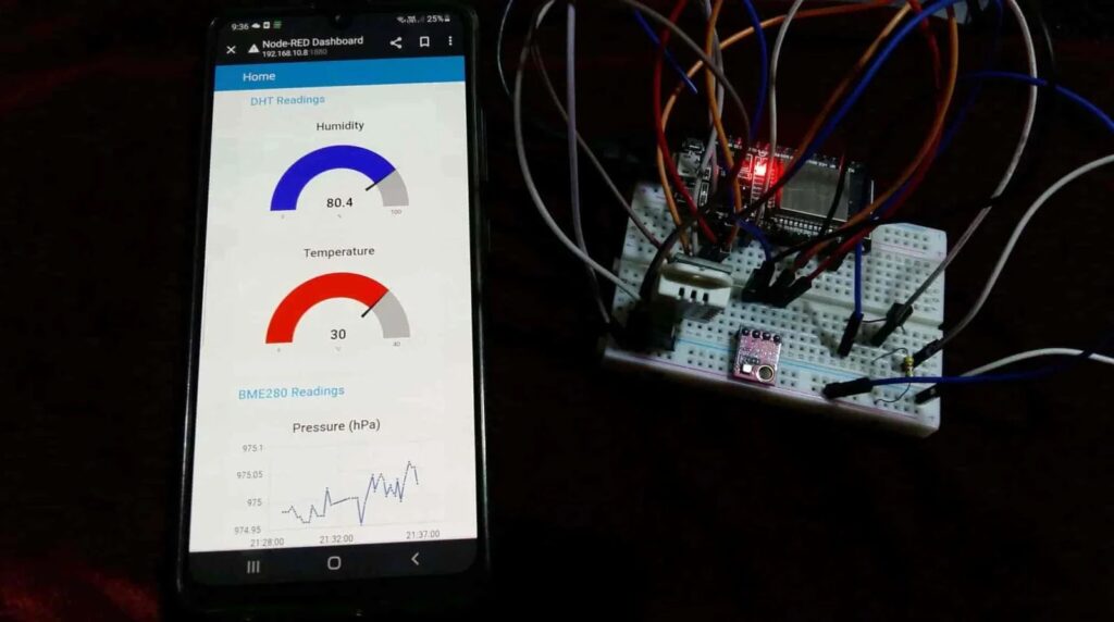 ESP32 Node Red MQTT - Gửi dữ liệu lên Dashboard