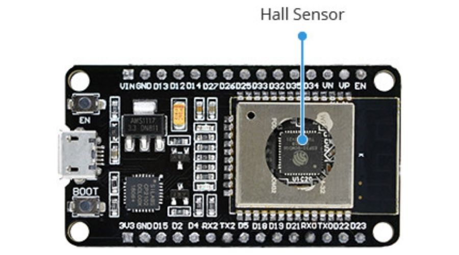 Giới thiệu cảm biến Hall ESP32 tích hợp