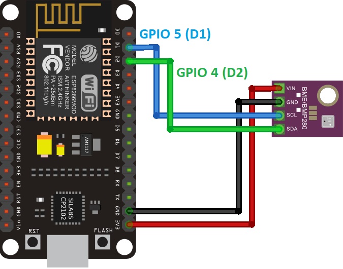 Kết nối phần cứng làm dự án ESP Mesh - ESP8266